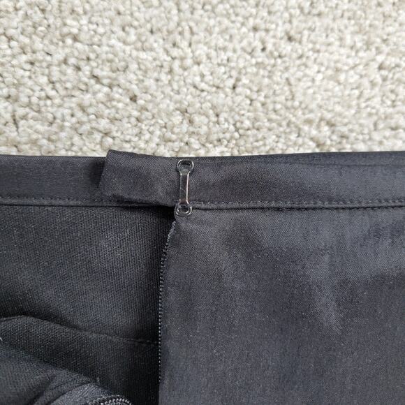 Cachet Womens Skirt Medium Black Ruffle Layered Pencil Straight Career Office - Picture 2 of 13